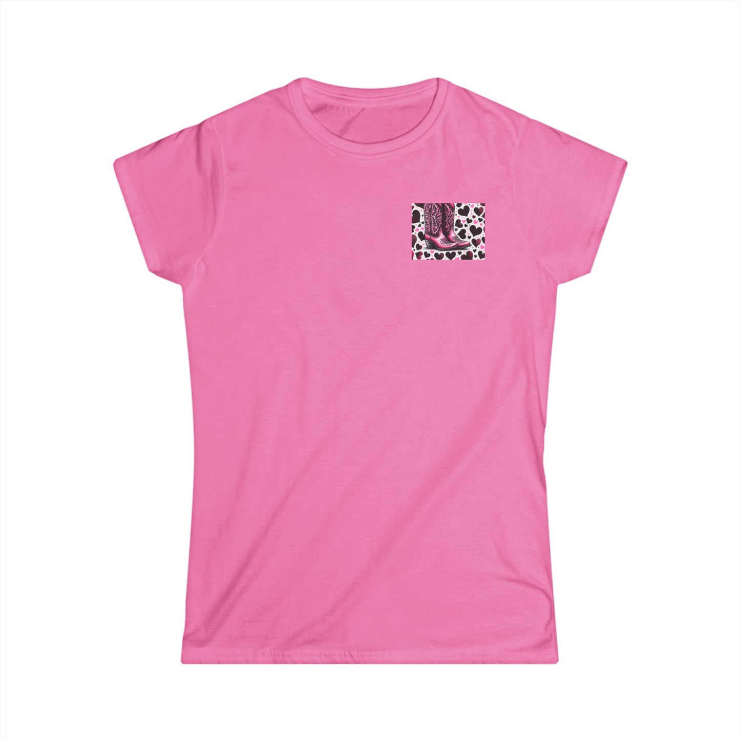 Cowgirl Love Graphic Tee, Women's Heart Print T-Shirt, Vintage Western Style Top, Cute Country Music Shirt, Gift for Rodeo Lovers